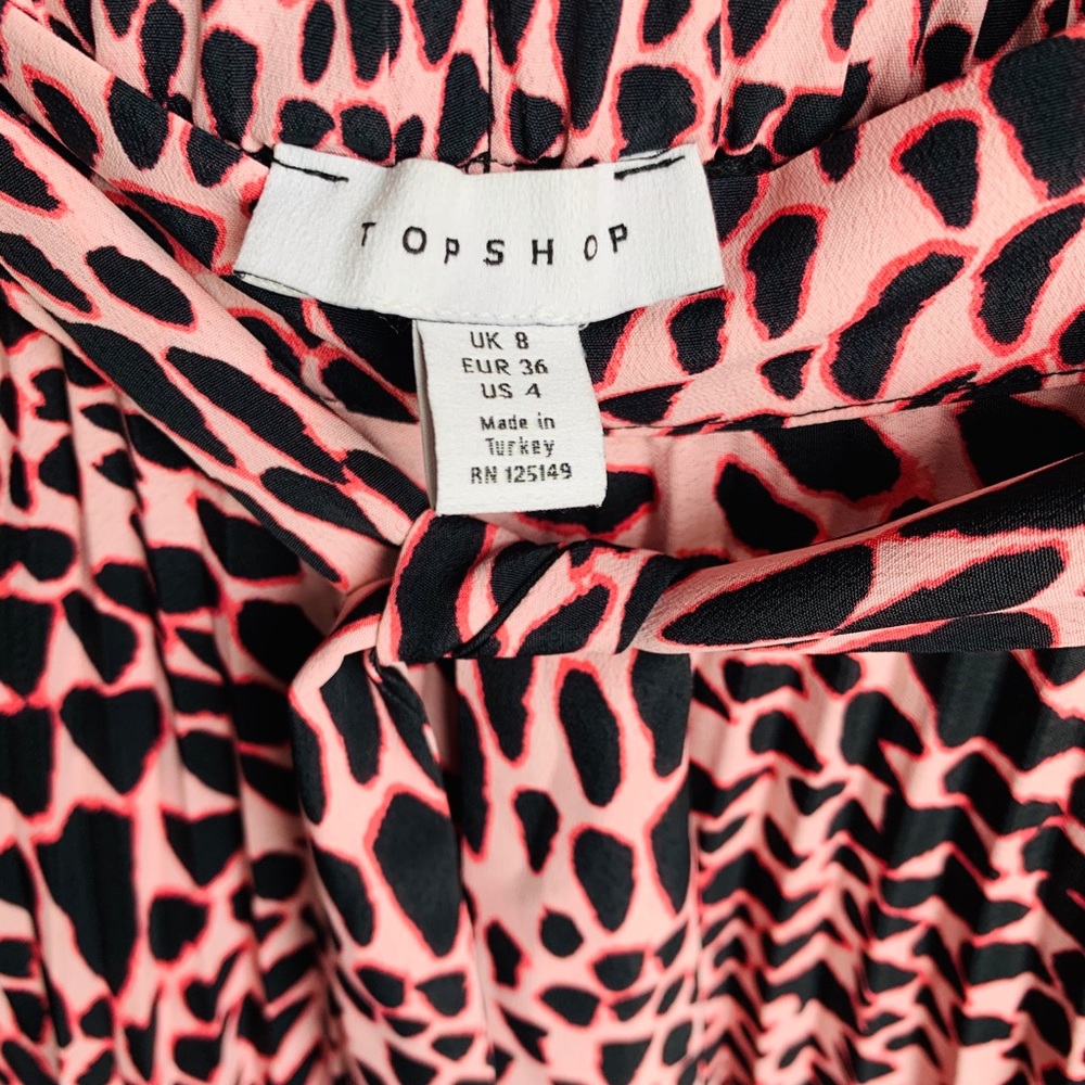 Topshop Flowy pink midi skirt - Picture 6 of 6